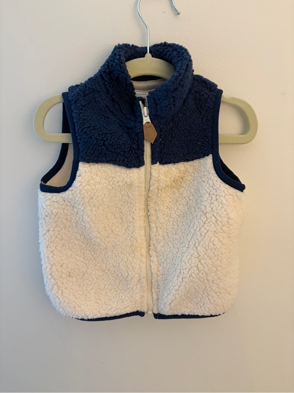 Carter's Navy Sherpa Jacket Vest